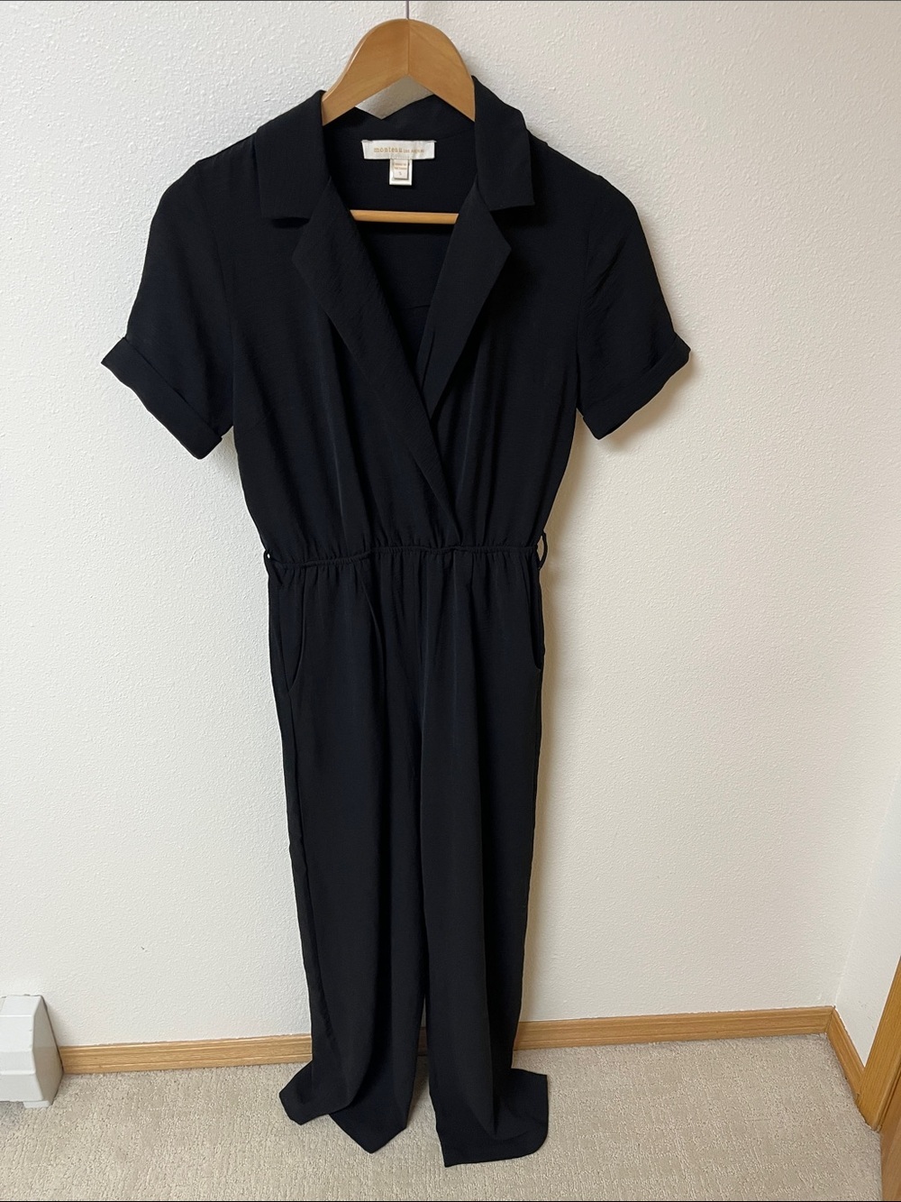 Monteau Los Angeles Black Jumpsuit women’s size S